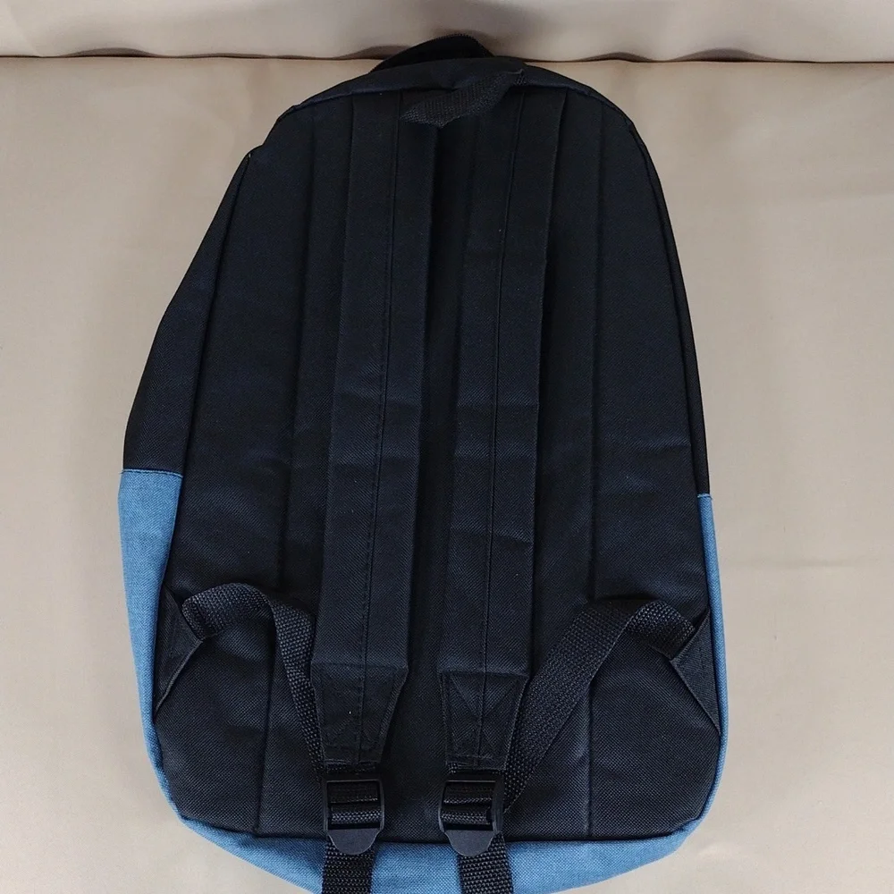 Stylish Blue Black School College Casual Every Day Utility Unisex Backpack